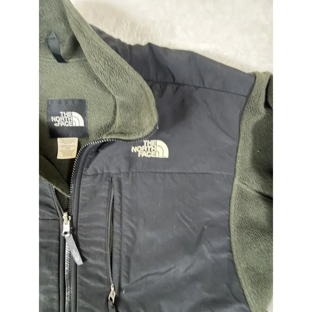 The North Face Denali Fleece Jacket Mens M Olive Green Black